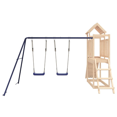 Outdoor Playset Solid Wood Pine