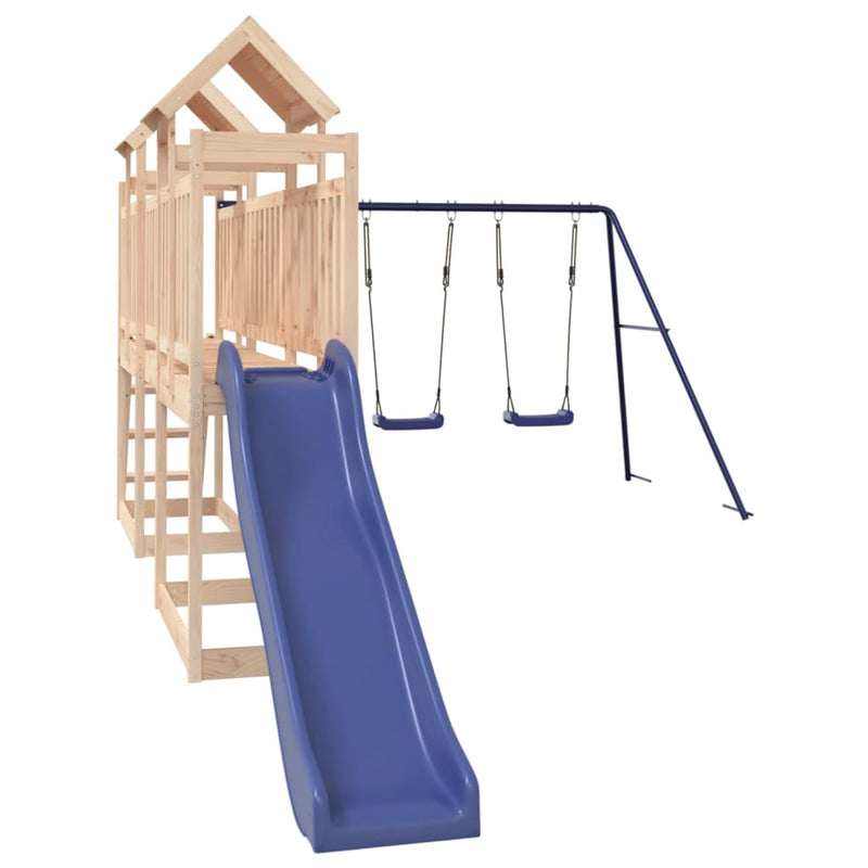 Outdoor Playset Solid Wood Pine