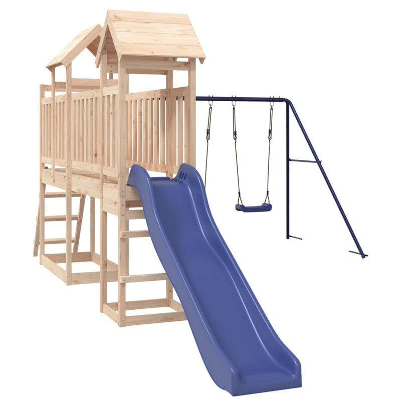 Outdoor Playset Solid Wood Pine