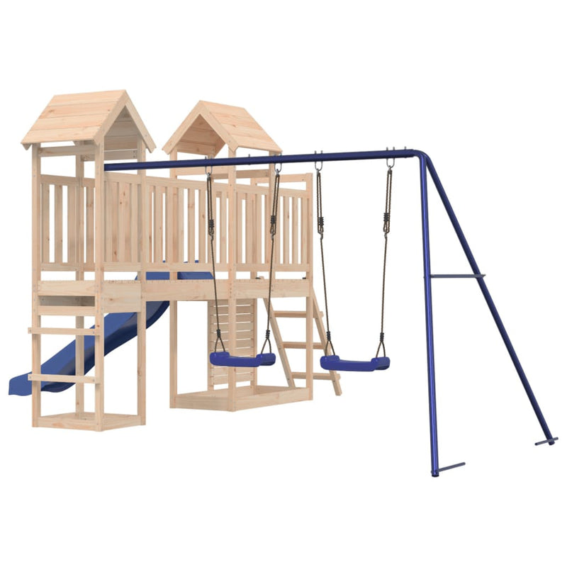 Outdoor Playset Solid Wood Pine