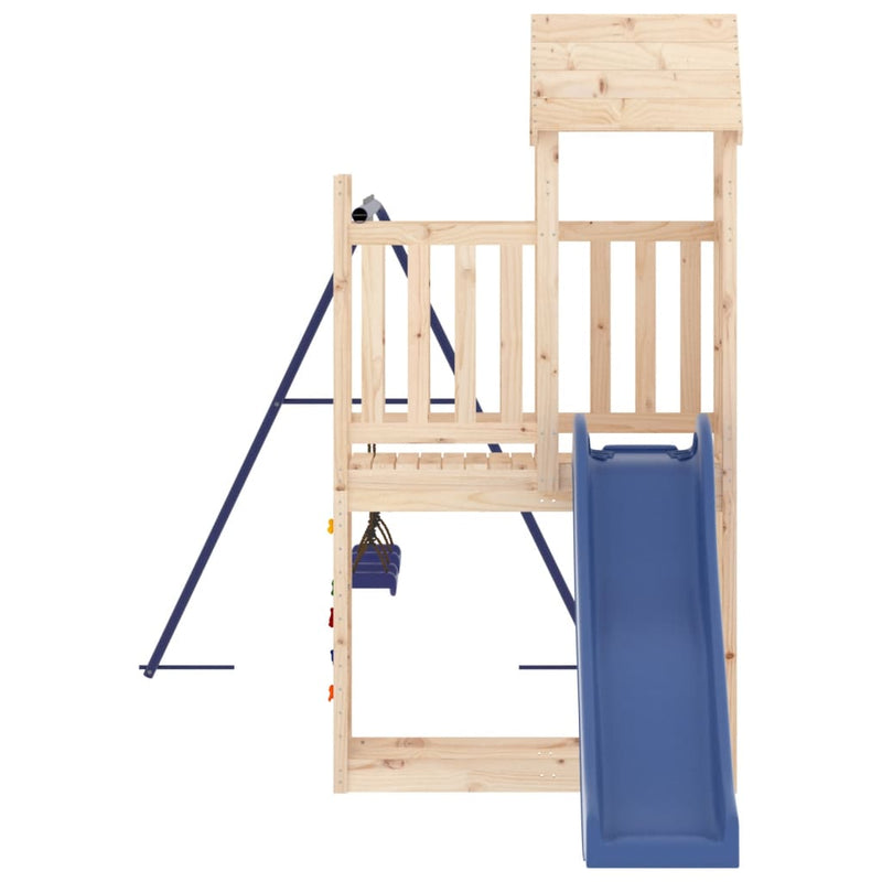 Outdoor Playset Solid Wood Pine