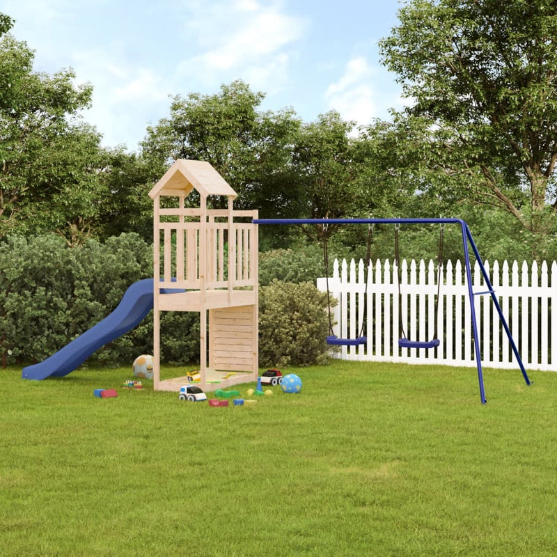 Outdoor Playset Solid Wood Pine