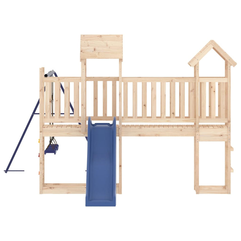 Outdoor Playset Solid Wood Pine