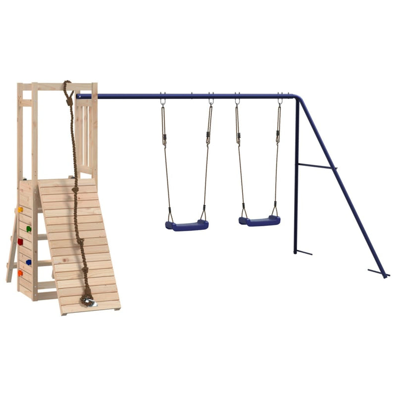 Outdoor Playset Solid Wood Pine