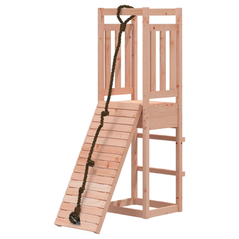 Playhouse with Climbing Wall Solid Wood Douglas