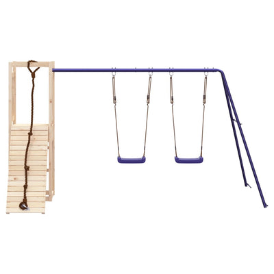 Outdoor Playset Solid Wood Pine