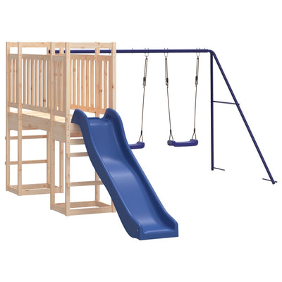 Outdoor Playset Solid Wood Pine