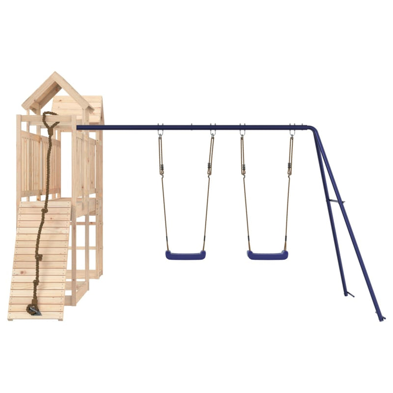 Outdoor Playset Solid Wood Pine