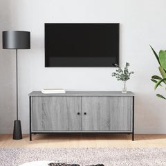 vidaXL TV Cabinet with Doors Grey Sonoma 102x35x45 cm Engineered Wood 1