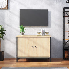 vidaXL TV Cabinet with Doors Sonoma Oak 60x35x45 cm Engineered Wood 1