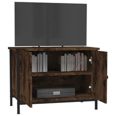 vidaXL TV Cabinet with Doors Smoked Oak 60x35x45 cm Engineered Wood 4