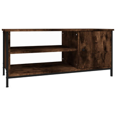 vidaXL TV Cabinet Smoked Oak 100x40x45 cm Engineered Wood 2