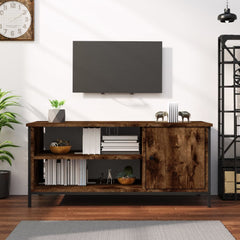 vidaXL TV Cabinet Smoked Oak 100x40x45 cm Engineered Wood 1