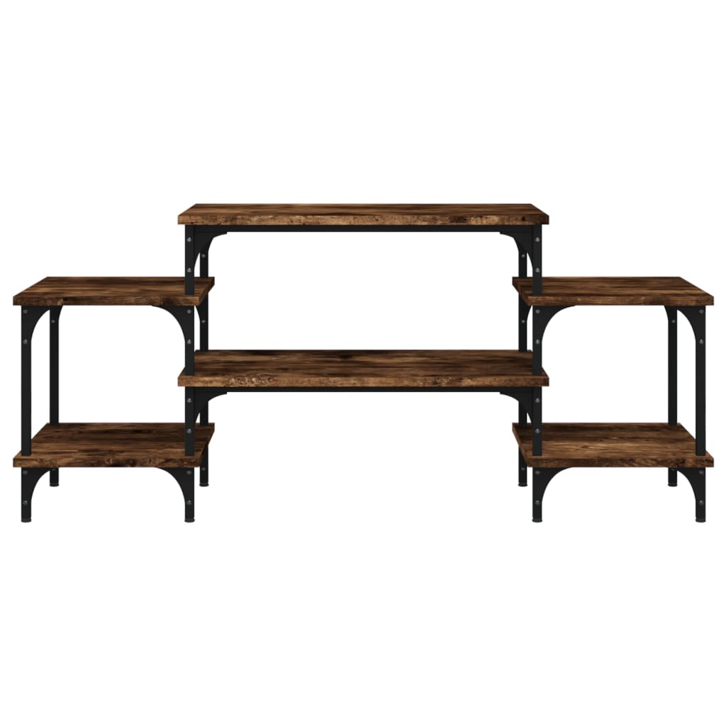 vidaXL TV Cabinet Smoked Oak 117x35x52 cm Engineered Wood 5