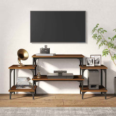 vidaXL TV Cabinet Brown Oak 117x35x52 cm Engineered Wood 3