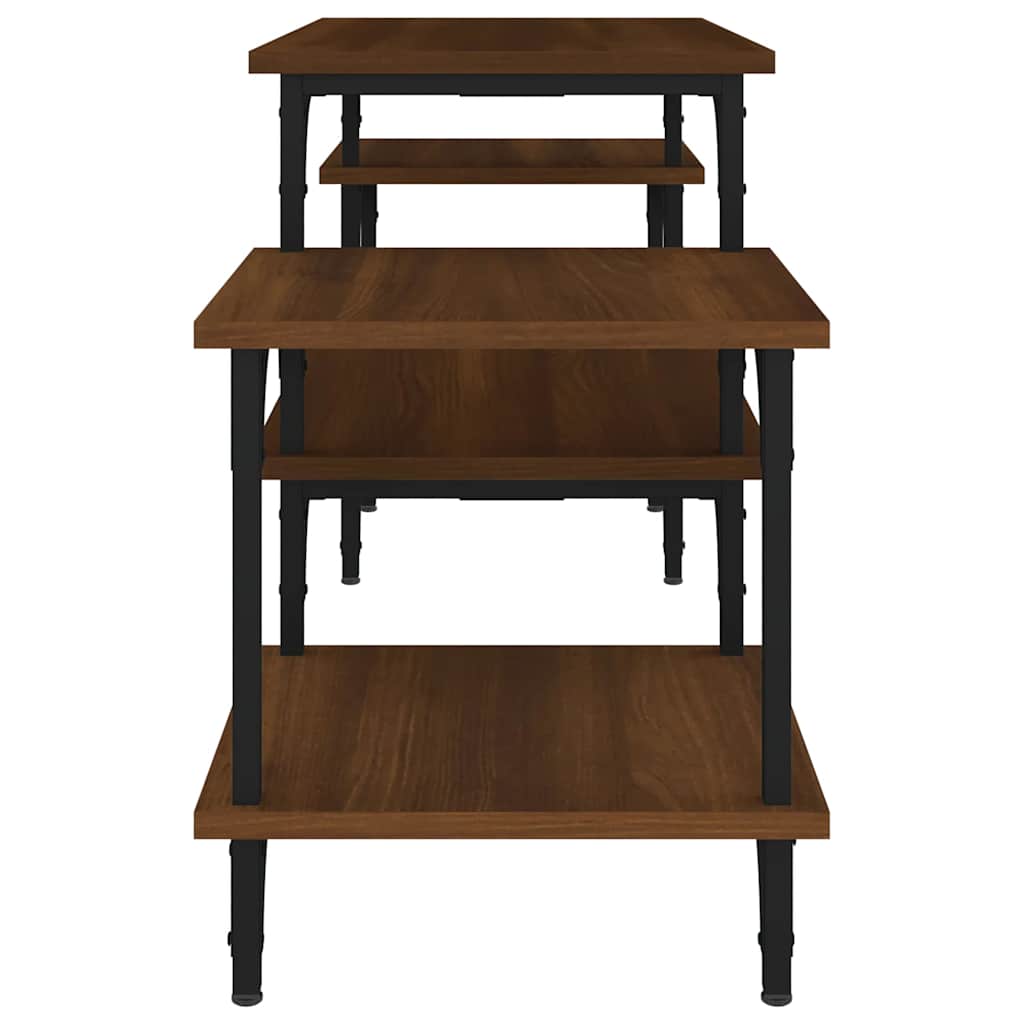 vidaXL TV Cabinet Brown Oak 117x35x52 cm Engineered Wood 6