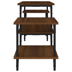 vidaXL TV Cabinet Brown Oak 117x35x52 cm Engineered Wood 6