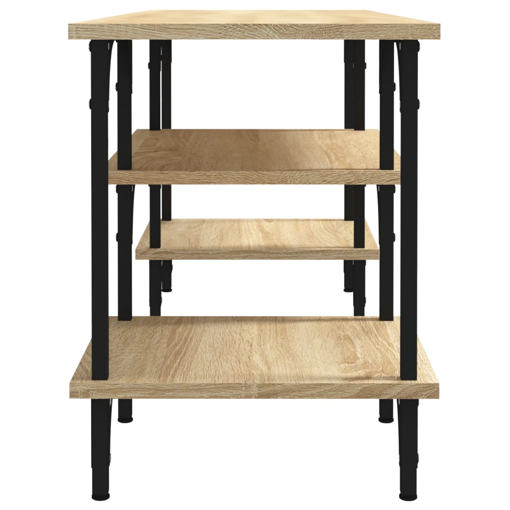 vidaXL TV Cabinet Sonoma Oak 102x35x45.5 cm Engineered Wood 6