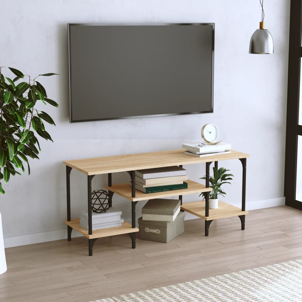 vidaXL TV Cabinet Sonoma Oak 102x35x45.5 cm Engineered Wood 1