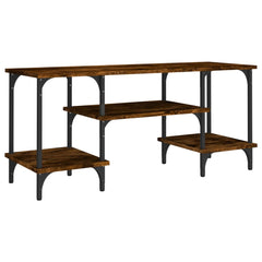 vidaXL TV Cabinet Smoked Oak 102x35x45.5 cm Engineered Wood 2