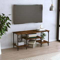 vidaXL TV Cabinet Smoked Oak 102x35x45.5 cm Engineered Wood 1