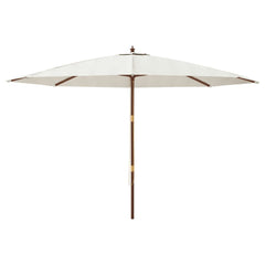 vidaXL Garden Parasol with Wooden Pole Sand 400x273 cm 3