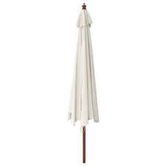 vidaXL Garden Parasol with Wooden Pole Sand 400x273 cm 5
