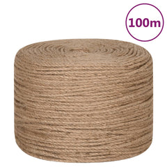 vidaXL Jute Rope 100 m Long 8 mm Thick 2