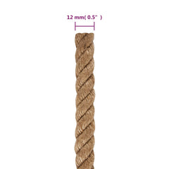 vidaXL Jute Rope 50 m Long 12 mm Thick 6