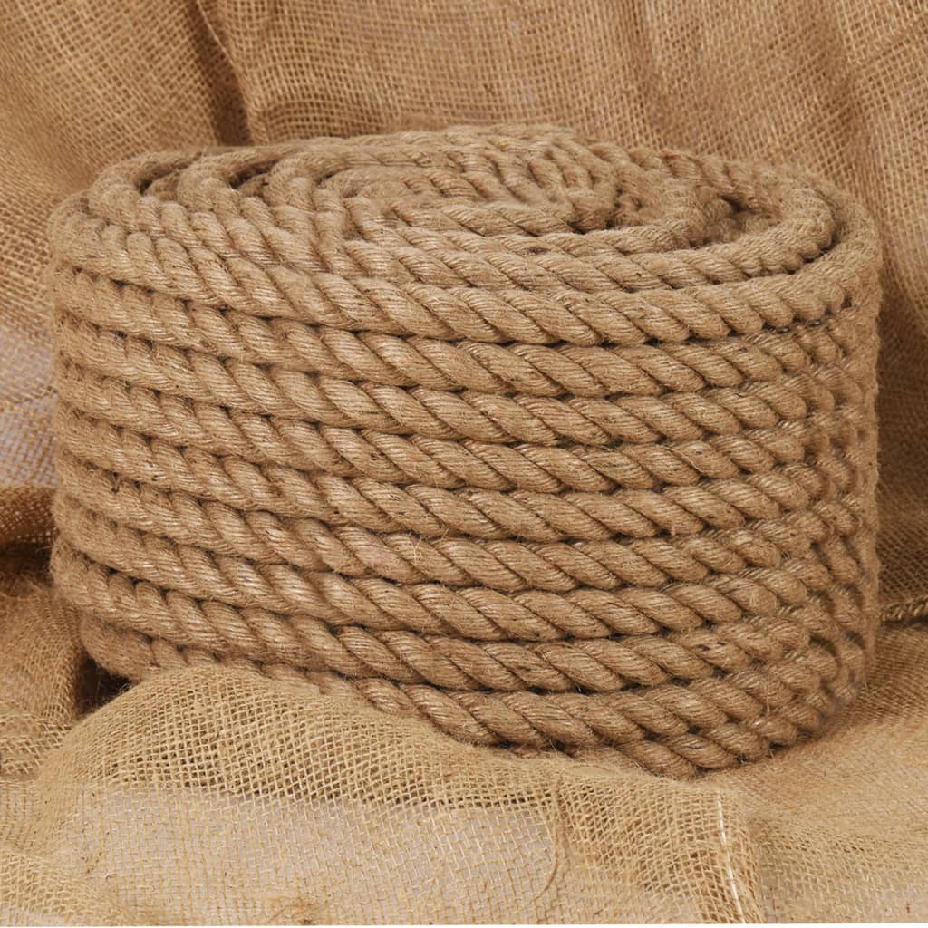 vidaXL Jute Rope 25 m Long 20 mm Thick 1