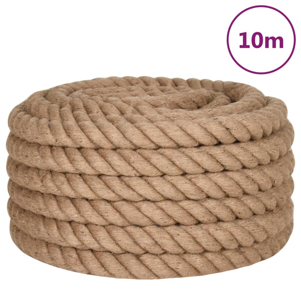 vidaXL Jute Rope 10 m Long 30 mm Thick 2