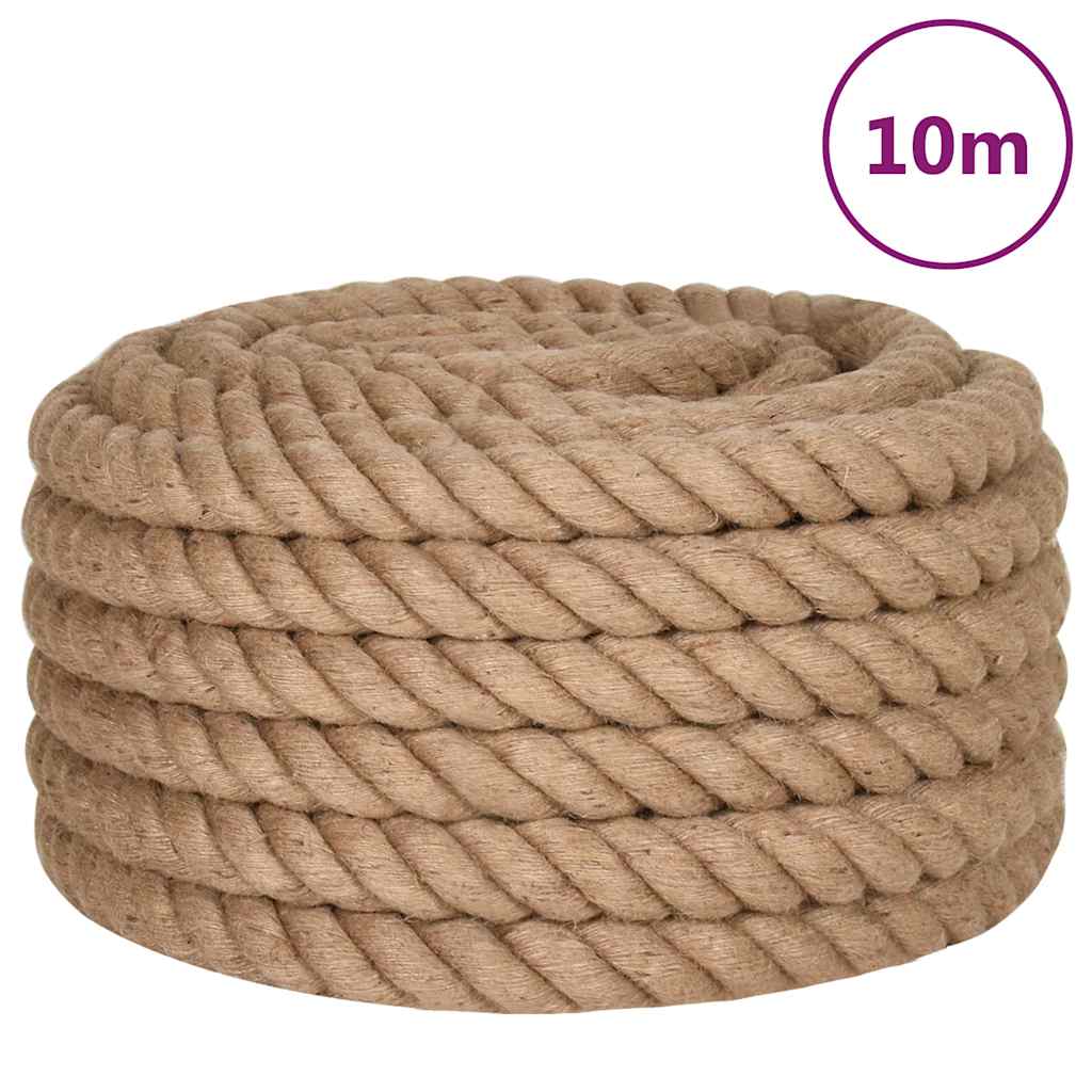 vidaXL Jute Rope 10 m Long 40 mm Thick 2