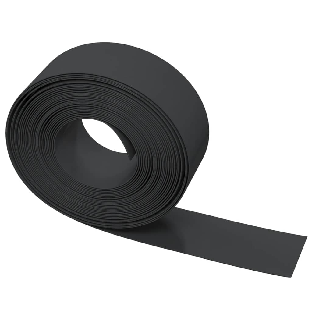 vidaXL Garden Edging Black 10 m 20 cm Polyethylene 4