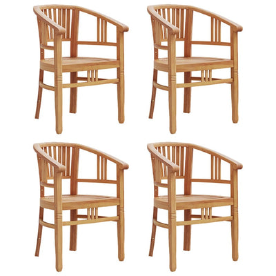 5 Piece Garden Dining Set Solid Wood Teak