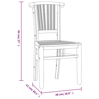 3 Piece Garden Dining Set Solid Wood Teak