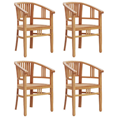 5 Piece Garden Dining Set Solid Wood Teak