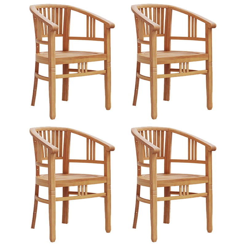 5 Piece Garden Dining Set Solid Wood Teak