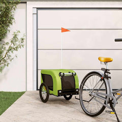 vidaXL Pet Bike Trailer Oxford Fabric and Iron Height 66 cm