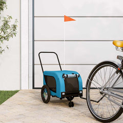 vidaXL Pet Bike Trailer Oxford Fabric and Iron Height 53 cm