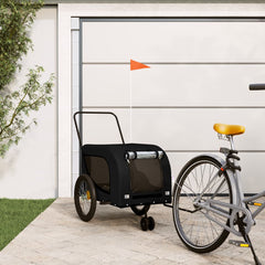 vidaXL Pet Bike Trailer Oxford Fabric and Iron Height 74 cm