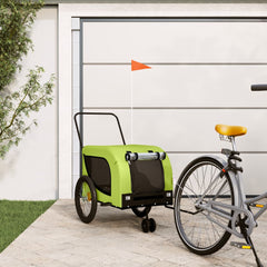 vidaXL Pet Bike Trailer Oxford Fabric and Iron Height 74 cm