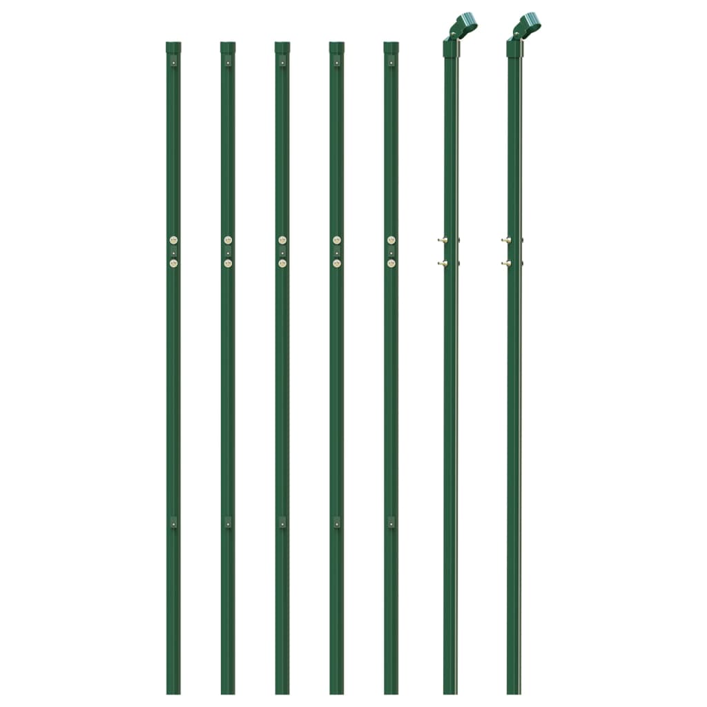 vidaXL Chain Link Fence Green 0.8x10 m 3