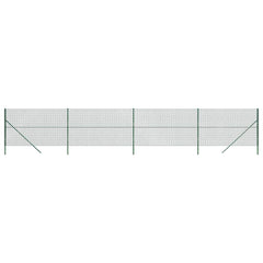 vidaXL Chain Link Fence Green 1.6x10 m 2