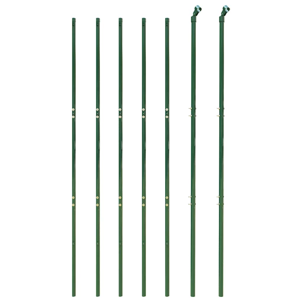 vidaXL Chain Link Fence Green 1.6x10 m 3
