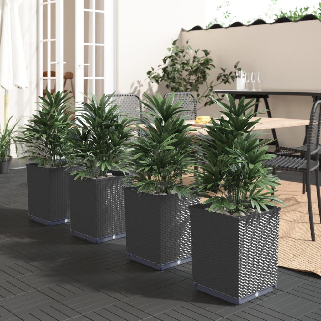 Planters 30x30x37 cm Polypropylene Black 4