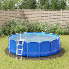 vidaXL Pool Ground Sheet Ø 396 cm (1 mm) Non-woven Fabric Light Grey 1