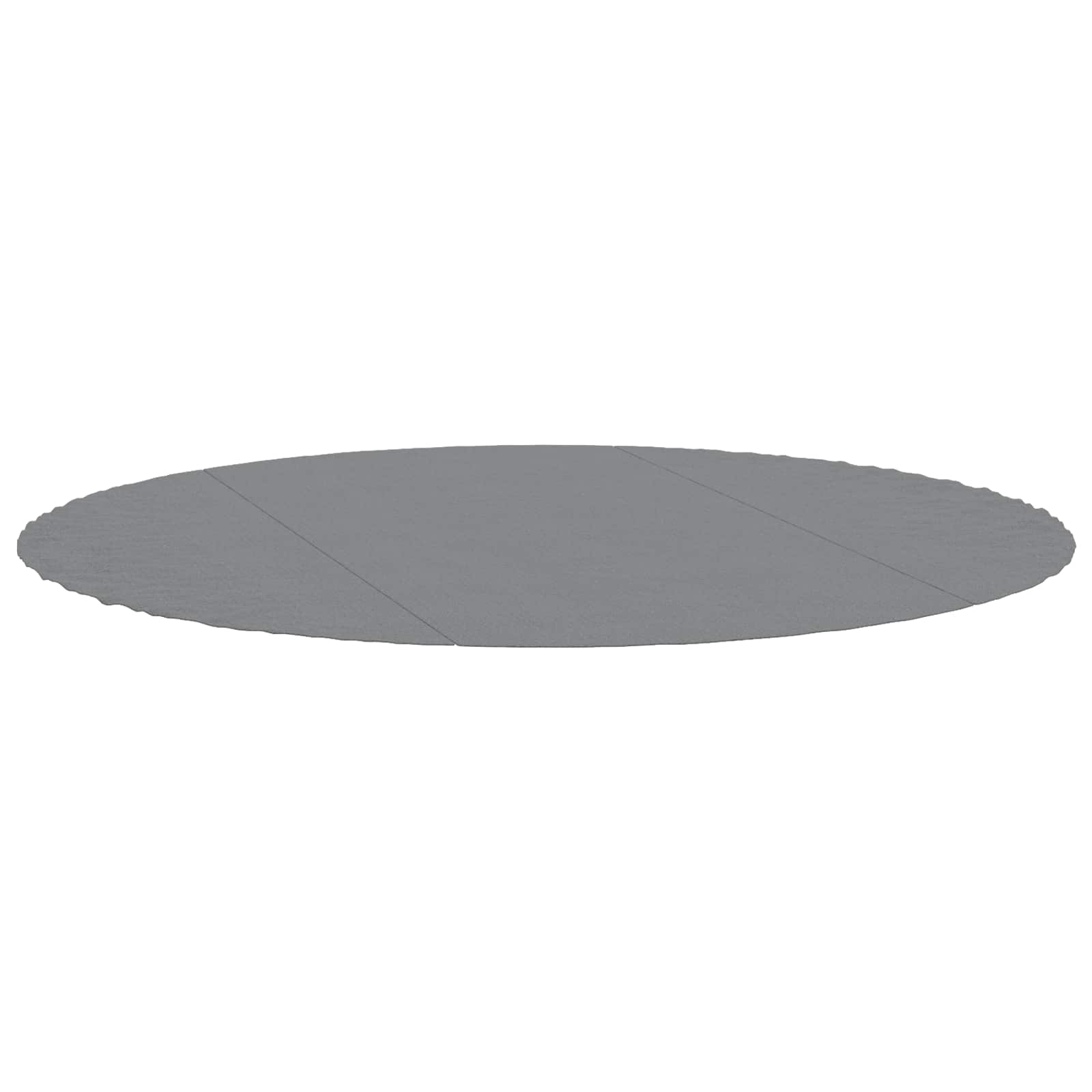 vidaXL Pool Ground Sheet Ø 306 cm (2 mm) Non-woven Fabric Light Grey 3