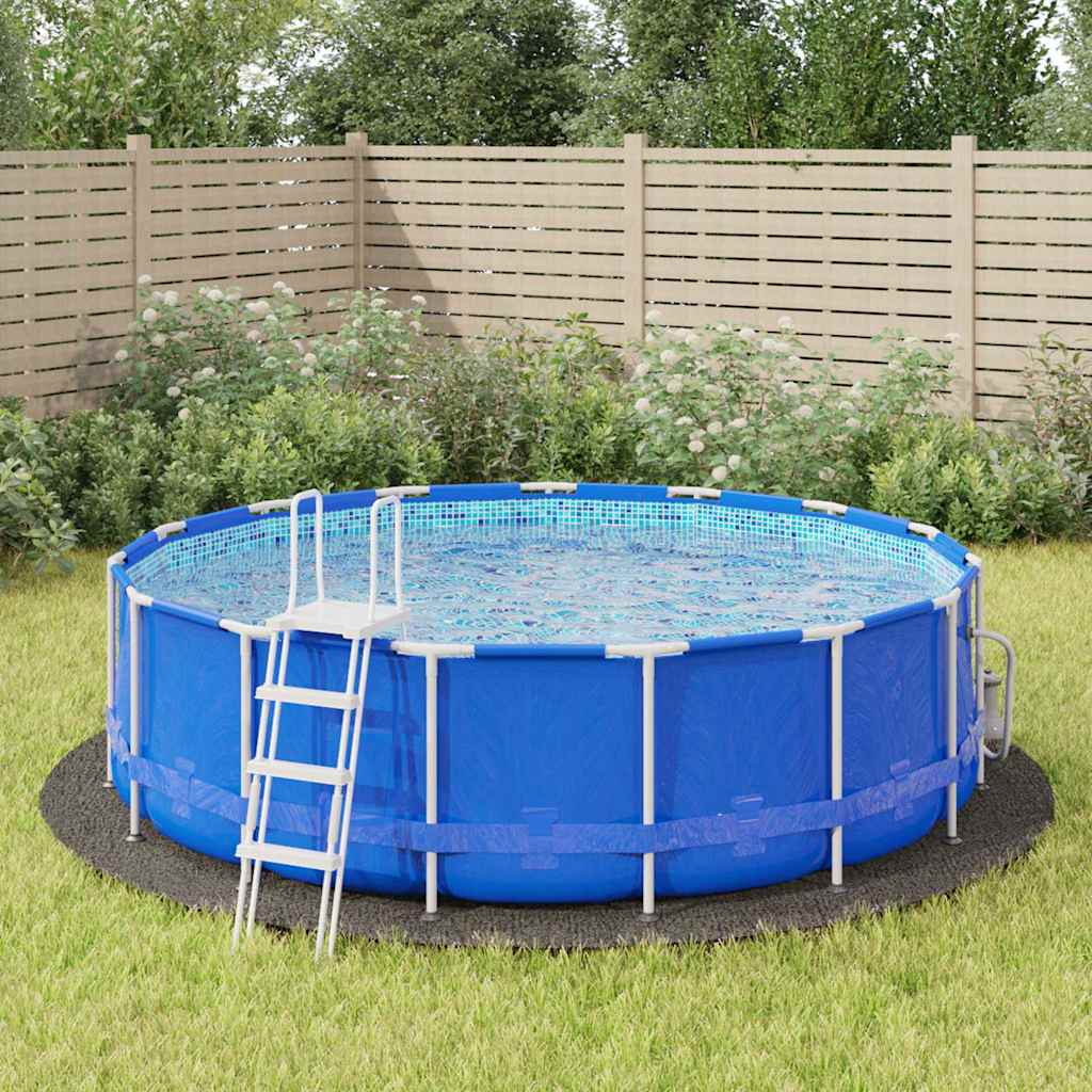vidaXL Pool Ground Cloth Polyester Geotextile Light Grey