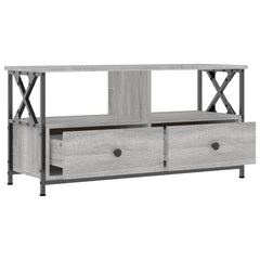 vidaXL TV Cabinet Grey Sonoma 90x33x45 cm Engineered Wood&Iron 4