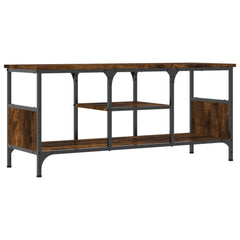 vidaXL TV Cabinet Smoked Oak 100x35x45 cm Engineered Wood&Iron 6